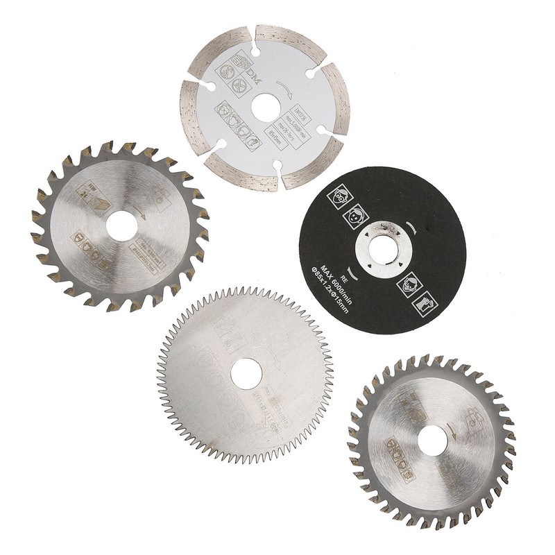 5Pcs 85mm Inner Diameter 15mm Mini Carbide Circular Saw Blade