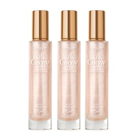 Absolute New York - Silk Glow Shimmer Mist Glow, Radiant, Shimmer Body & Face & Hair, Shea Butter, Coconut Oil, Vitamin E (SBGS04 Rose Gold Oil Gel (Set of 3), 3.4 fl oz)