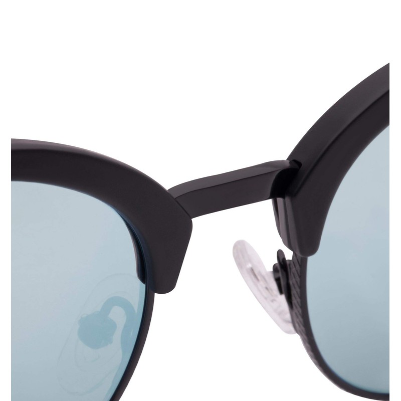 HAWKERS Classic Round Sunglasses for Men and Women, Black ·