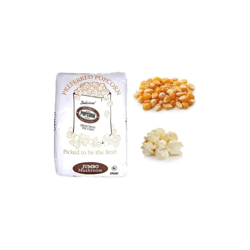 Maíz palomero Mushroom Jumbo 1kg Palomitas Gigantes Popcorn