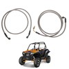 SEBLAFF Extended Front & Rear Brake Lines Replacement for RZR