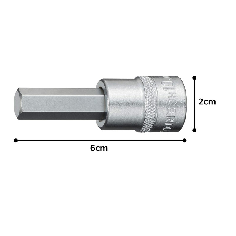 Tone Hexagon Socket 3H-10 Drive Angle 3/8 mm (0.3/8 mm),