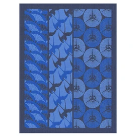Le Jacquard Français Yukata Indigo 28541 Tea Towel 80 x 60 cm Cotton