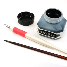 呉竹 インク 漫画ブラック CE100-6 60ml