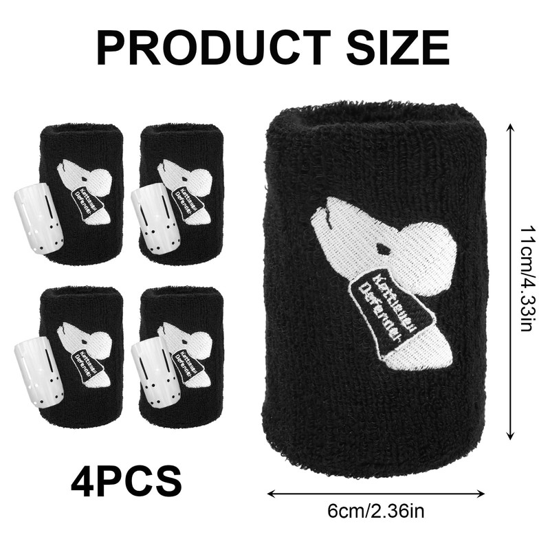 2 Pair Kettlebell Wrist Guards, Shock Absorbing Wrist Band Protection