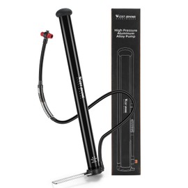 West Biking Bike Floor Pump, 260Psi High Pressure Bike Tire Pump with Pressure Gauge, Aluminum Bike Pump Presta Valve & Schrader Valves, Fit Mountain Road Bike, Strollers, Balls