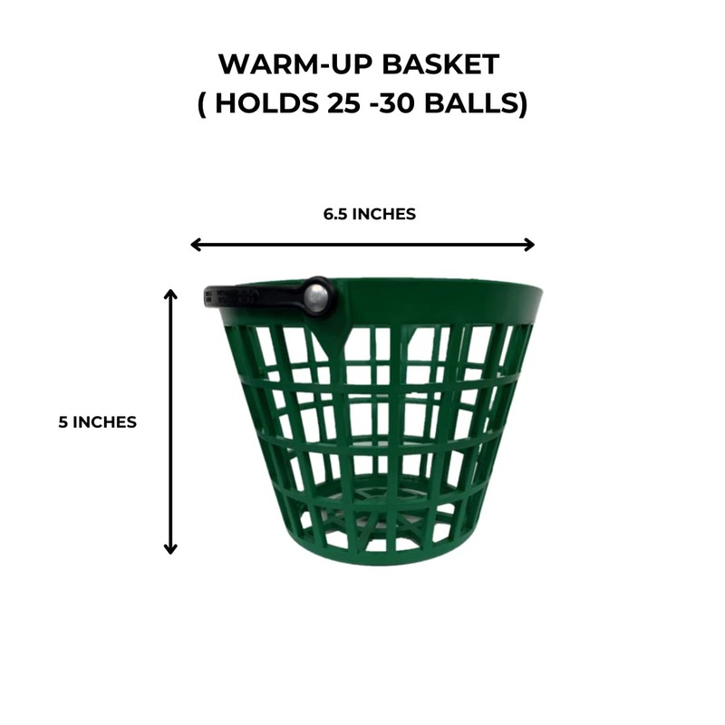 Par West Range Ball Basket, Warm Up (25-30 Ball) (Yellow)
