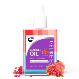 gelike ec Cuticle Oil for Repair Nails Pomegranate Smells Nail Treatment for Growth and Strengthen - Growth Oil Quick Dry Nail Care Moisturize Dry Damaged Salon and Home