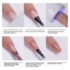 Set De 6 Esmaltes De Uñas Con Glitter Crema Xeijayi