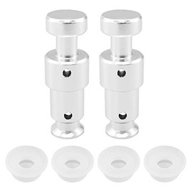 Alamic Replacement Float Valve for Instant Pot Duo 3, 5, 6 Qt, Duo Plus 3, 6 Qt, Ultra 3, 6, 8 Qt, Lux 3 Qt - 2 Float Valves 4 Silicone Caps