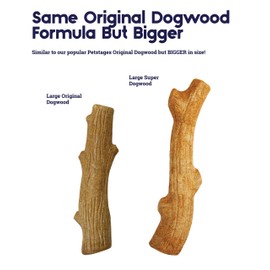 Petstages Outward Hound Super Dogwood Durable Dog Chew Toy, Medium - Long Lasting Chew Stick Made with Real Wood - USA Made, M