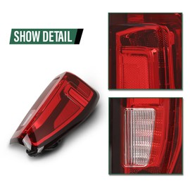 LQI LED Tail Light Assembly Right Passenger Side Compatible with GMC Sierra 1500 2019-2023, Fit GMC Sierra 2500HD 3500HD 2020-2023, Fit w/Factory Full LED Tail Light Assembly Models Only