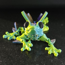 Articulated Winged Frog - Quantity: 1