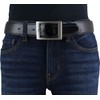 BELTINGER Patent Leather Belt with Double Buckle 4 cm Shiny