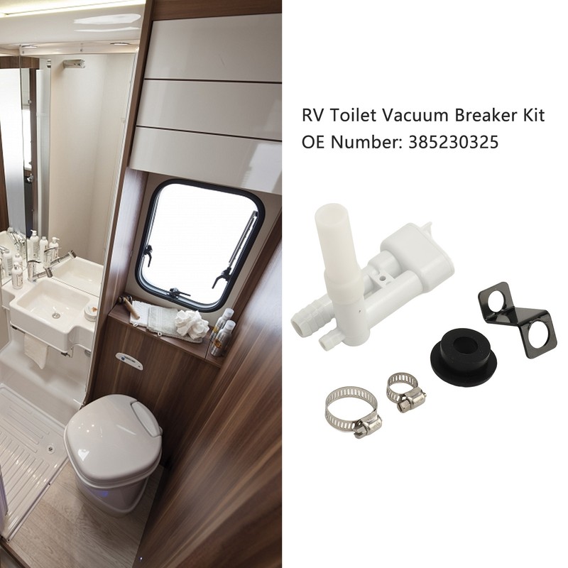 RV Toilet Vacuum Breaker Kit 385230325 Replacement for Dometic 300