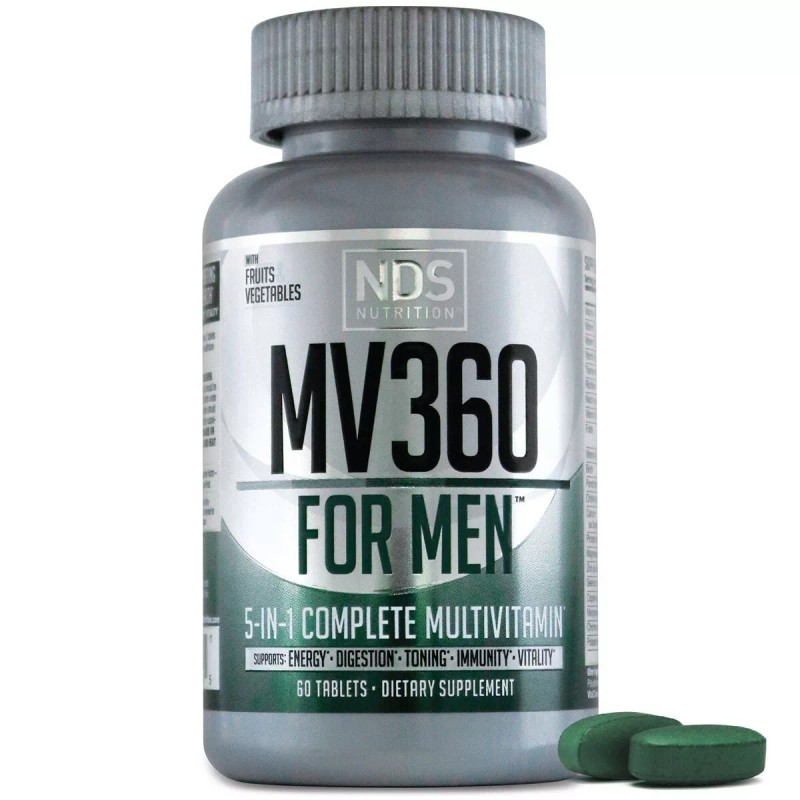 NDS Nutrition MV-360 For Men, 5-in-1 Complete Multivitamin for Men