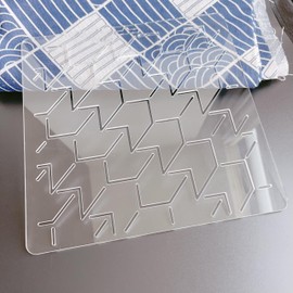 Acrylic Sashiko Stencil, Embroidery Pattern, Quilting Stencil for Hand Quilting and Embroidery