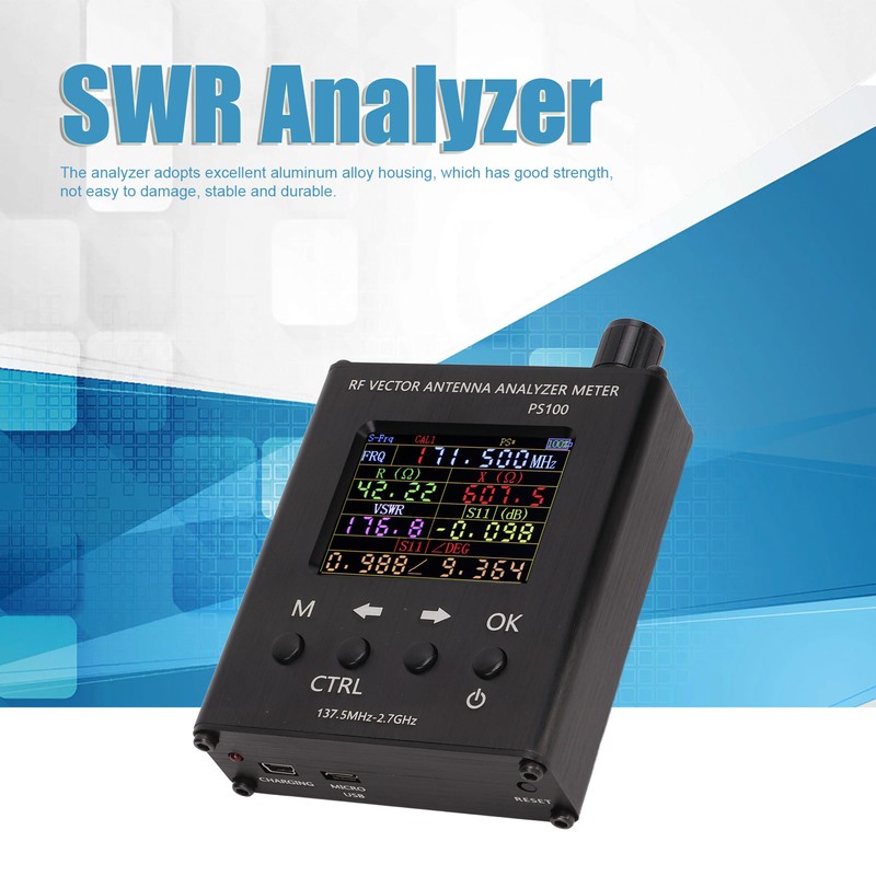 RF Antenna Analyzer 137.5MHz To 2.7GHz UV Impedance Reactance SWR