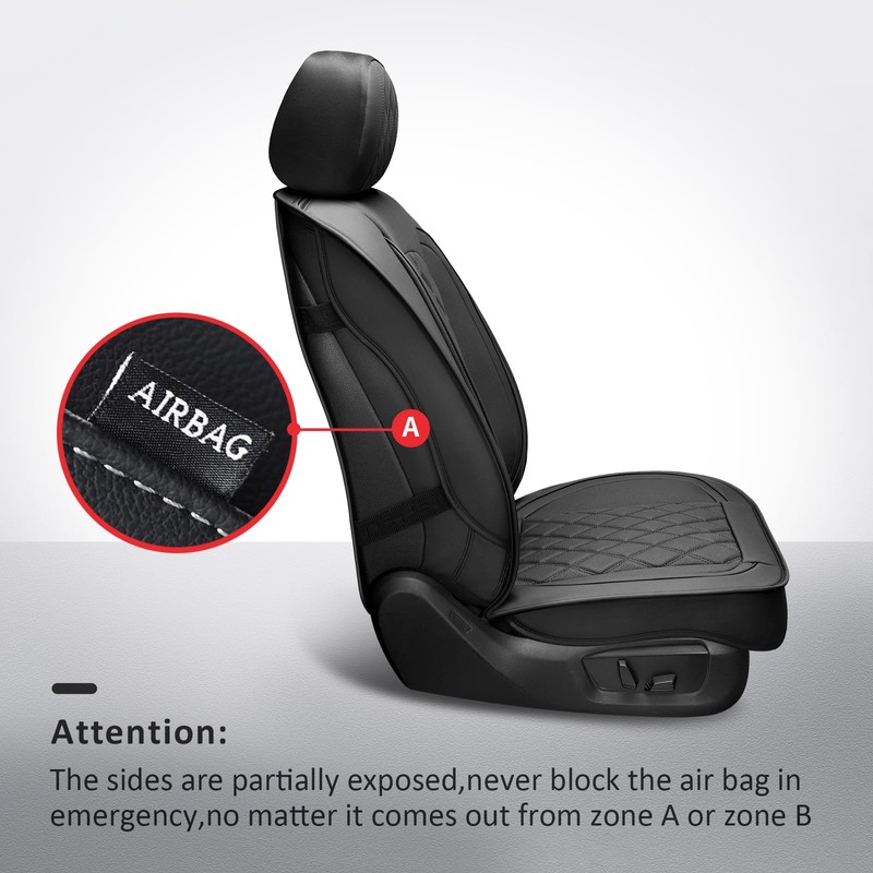 MIROZO 2PCS Front Silverado Seat Covers,Waterproof Truck Seat Covers Compatible
