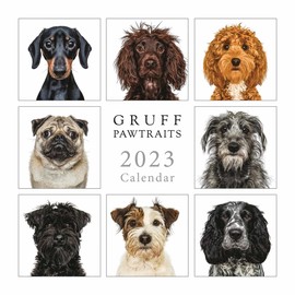 Wall Calendars 2023 by Portico Designs (Gruff Pawtraits Square Calendar)