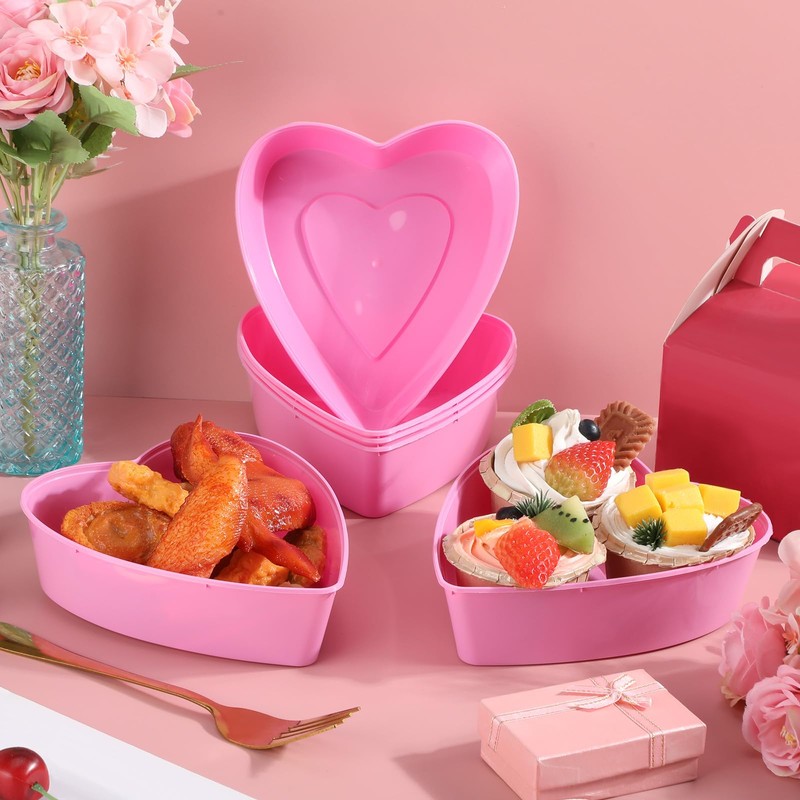 Yerliker 100 Pcs Plastic Food Storage with Lids 16.9 oz