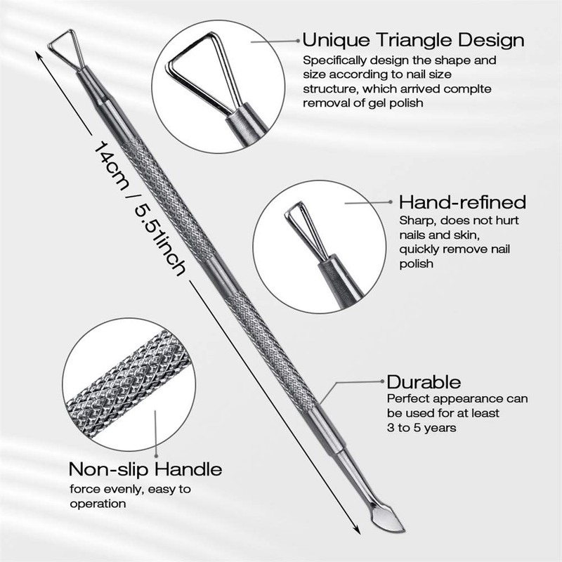 ATOMUS Silione Nail Art Set Soak Off Clip Cap Gel