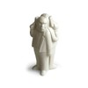 Kikkerland Salt and Pepper Shakers Set of 2 Sal'N'Pepi White