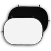 Fotodiox 5'x7' Collapsible Black + White 2-in-1 Background, Backdrop Panel