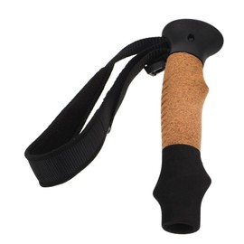 Abaodam Lightweight Cork Replacement Hand Grip for Trekking Poles Easy Install Cane Handle Adapter with Wrist Strap Durable Crutch Handle for Hiking Mountaineering Trail Running Outdoor