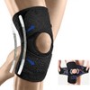 Knee Support with Lateral Stabilizers and Patular Support, Adjustable Knee