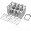 SPARES2GO Cutlery Basket Cage, Handle & Lid for Indesit DFG2635