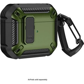 Sahara - Raider Series Heavy-Duty Case for AirPods 4, Cactus Green, (HP00179)