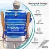 ROFFT Beach Chair, 17" Seat Height, 7-Position Reclining, Heavy Duty,