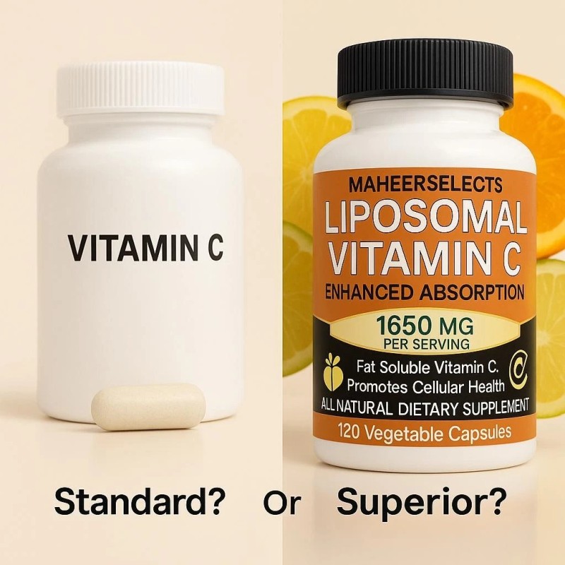 Vitamin C Liposomal 1650mg 180 Count | Powerful Immunity &