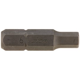 Koken 5/16 (8 mm) H Hex Bit, Total Length 1.3 inches (32 mm), 0.2 inches (6 mm), 100H.32-6
