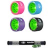 Atom Savant Skate Wheels with Bionic Bearings 8mm Full Set