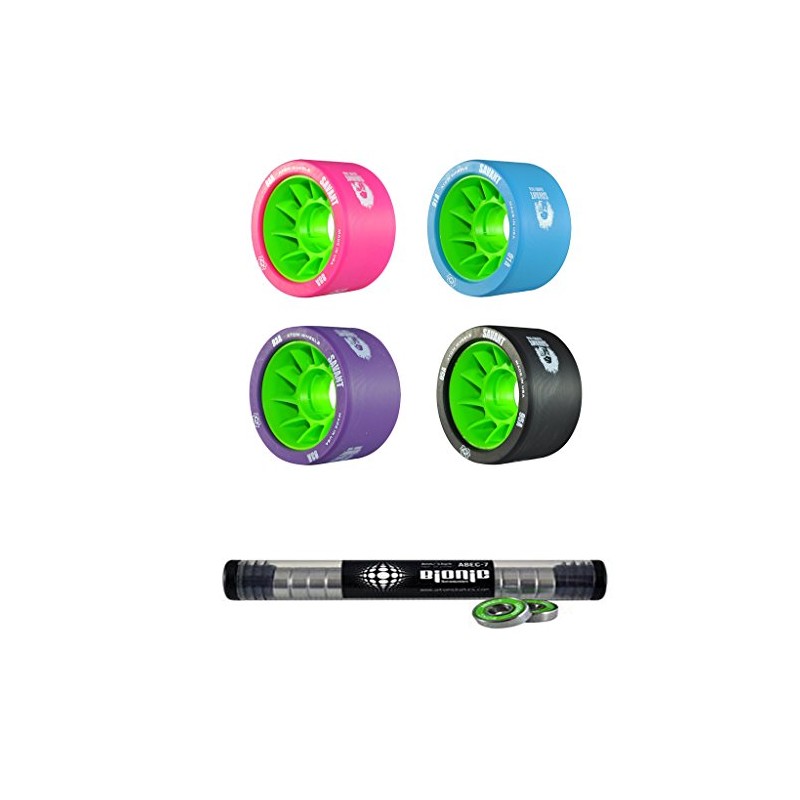 Atom Savant Skate Wheels with Bionic Bearings 8mm Full Set