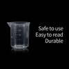 100ml Transparent Measuring Cups Measuring Jugs, Graduated Beaker Plastic Liquid