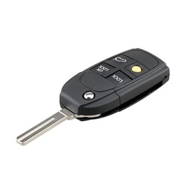 MACHSWON Car Replacement Key Fob Shell Case S780D 4 Key Button Black for Volvo S40 V40 C70 S60 S80