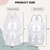 Protective Case for 17cm Plush Doll with Keychains ,Standing,Compatible for