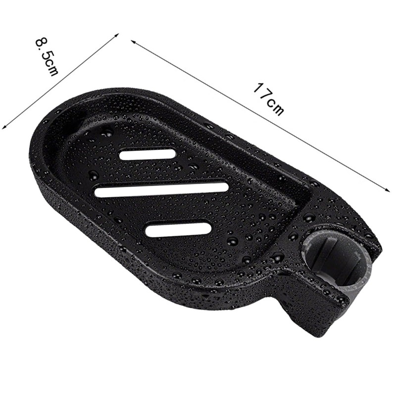 Clip-on Shower Rail Soap Holder, Compatible with 22mm Shower Pole,