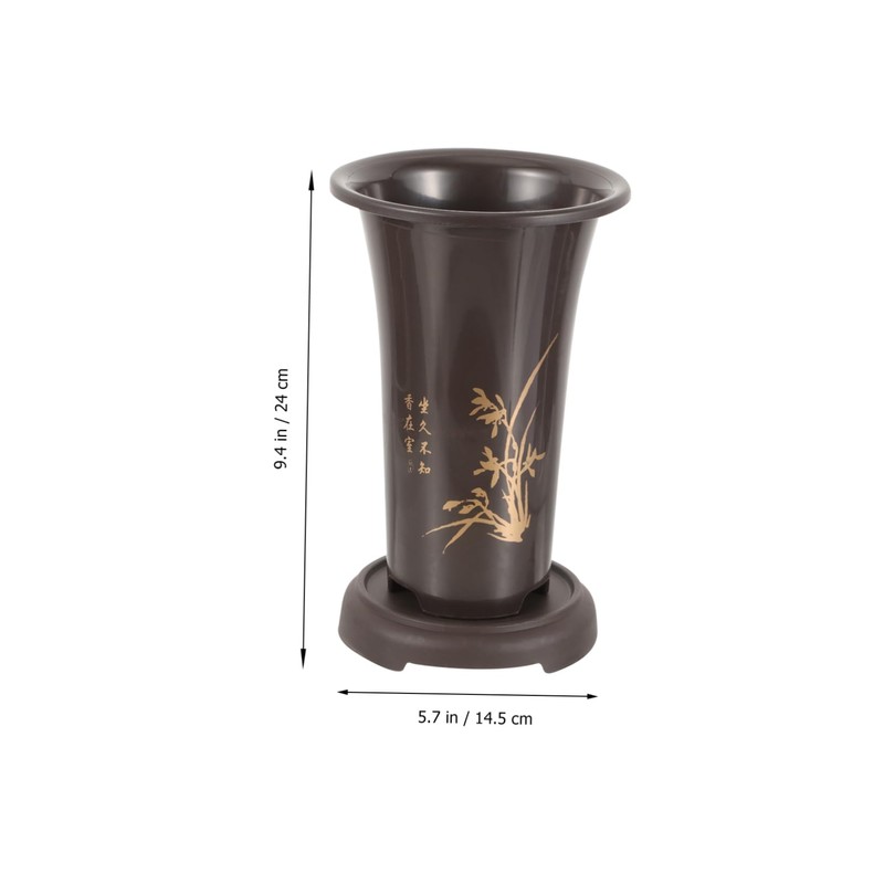 SUPVOX Terracotta Orchid Pots 2 Pack Large Ceramic Planters Home