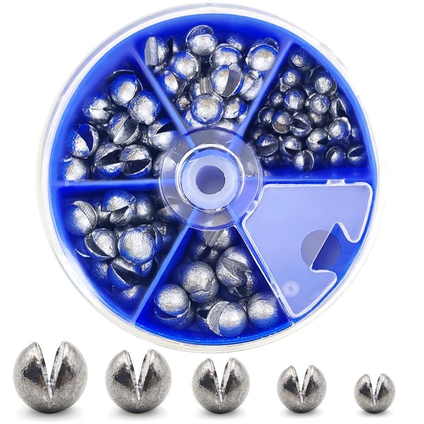 230pcs/120pcs/107pcs Fishing Weights Sinkers - Split Shot Fishing Weights Kit,