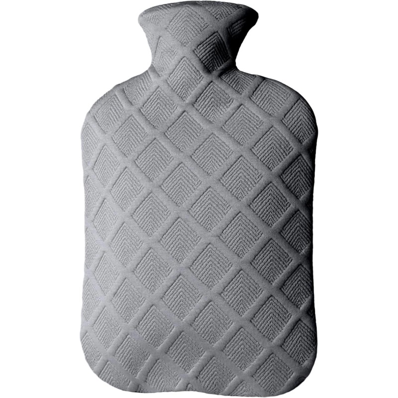 Hot Water Bottle with Soft Cover, 2L Hot Water Bag,