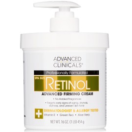 【Official Japan】Advanced Clinicals Retinol Cream Body Cream Advanced Clinicals Moisturizer Large Capacity 454g