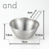 Yoshikawa 1510254 AN0213 Stainless Steel Bowl with Hands, 6.3 inches