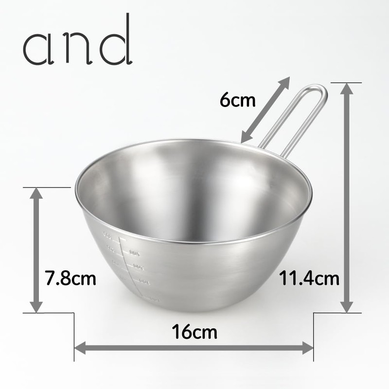 Yoshikawa 1510254 AN0213 Stainless Steel Bowl with Hands, 6.3 inches