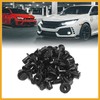 Partuto 20Pcs Fit 10mm Hole Plastic Rivets Fastener Fender Bumper
