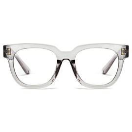 Cyxus Blue Light Filter Glasses Without Prescription Men Women Fashion Computer Protective Glasses Screen Glasses Gaming Glasses 8187, 02-grey