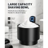 KAUGIC Shaving Brush with Bowl, Synthetic Bristles, Fast Spin-Drying, IPx6